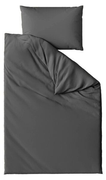 Bombažna posteljnina LUX temno siva hotelski žep Dimenzije posteljnine: 70 x 90 cm | 140 x 200 cm