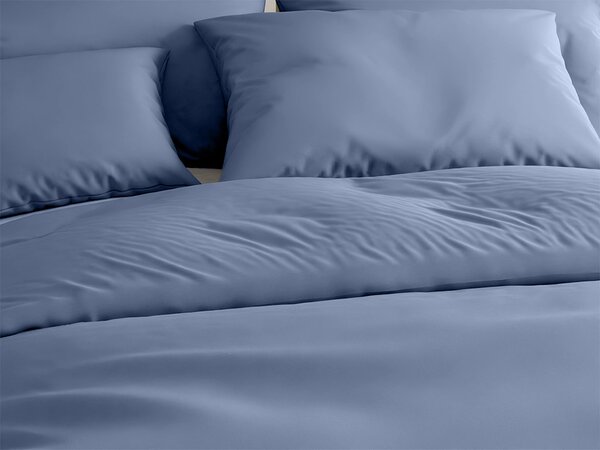 Bombažna posteljnina LUX modra z hotelskim žepom Dimenzije posteljnine: 70 x 90 cm | 140 x 200 cm