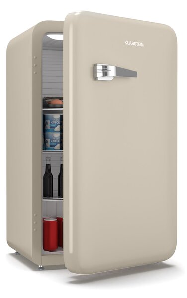Klarstein Audrey Evo mini hladilnik, 90 l, retro dizajn, tih, kompakten, 3 barve