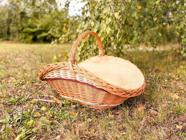 ATMOWOOD Pletena košara za drva svetla