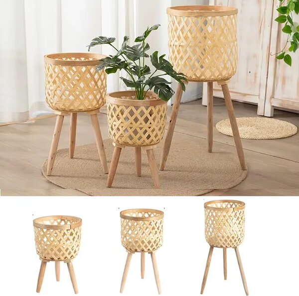 Rattanbloom™ Samostoječi Cvetni Lonci Iz Ratana