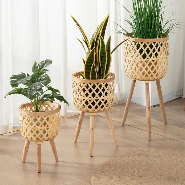Rattanbloom™ Samostoječi Cvetni Lonci Iz Ratana