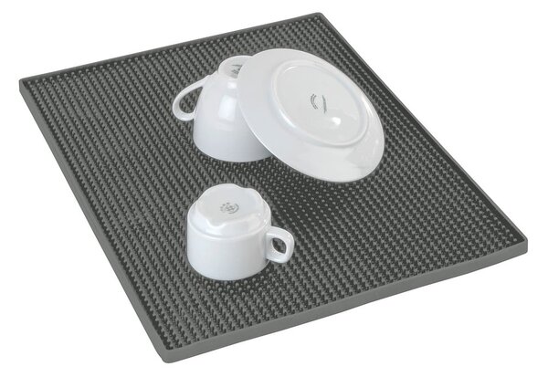 Siva gumijasta odcejalna podloga 40x30 cm Maxi – Wenko