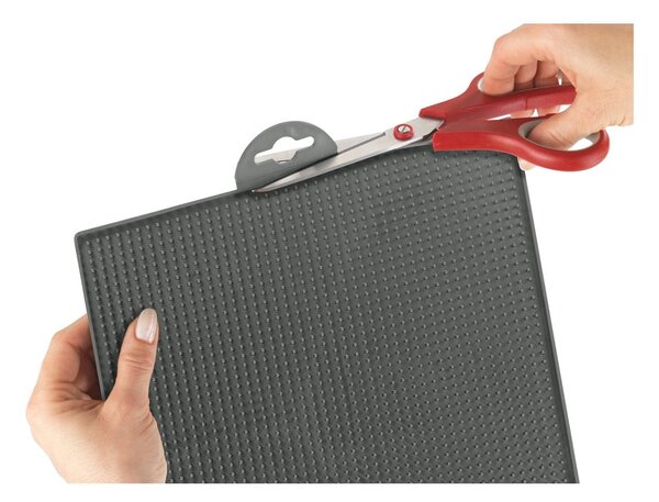 Siva gumijasta odcejalna podloga 40x30 cm Maxi – Wenko