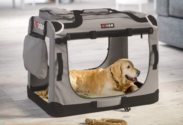 Transportna torba za pse in mačke ELI, 70x52x52cm, siva Cadoca