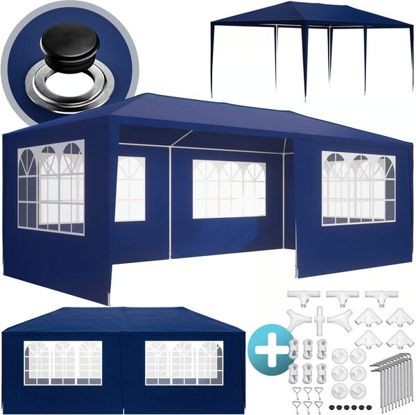 Paviljon za zabave NEAPOL, 3x6m, moder Jurhan