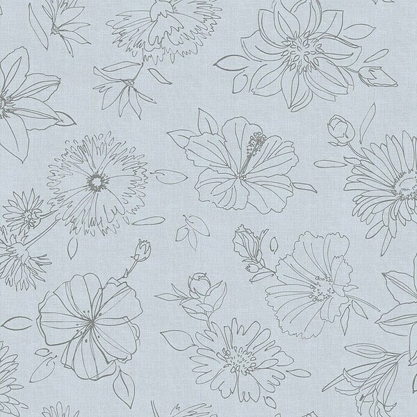 D-c-fix Manhattan Namizni prt Palmas (Sive barve, Do x Š: 140 x 110 cm, Oglate oblike)