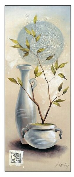 ProArt Slika na platnu (Blue Flowery I, Š x V: 30 x 80 cm)