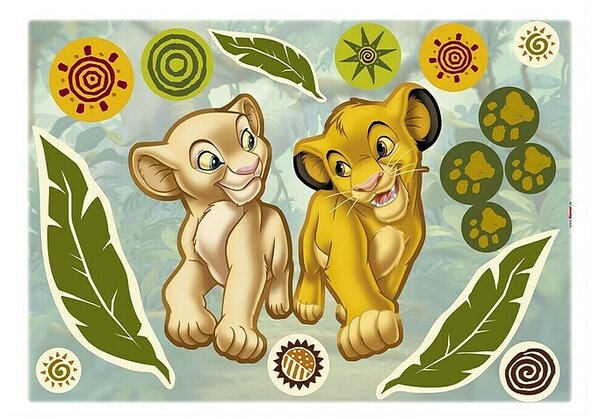 Komar Nalepka za stene Simba in Nala (70 x 50 cm)