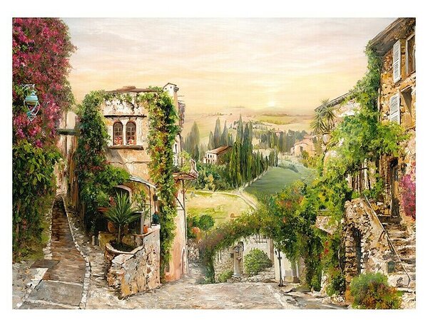 ProArt Young Living Slika na platnu (Mediterranes Dorf, Š x V: 120 x 90 cm)