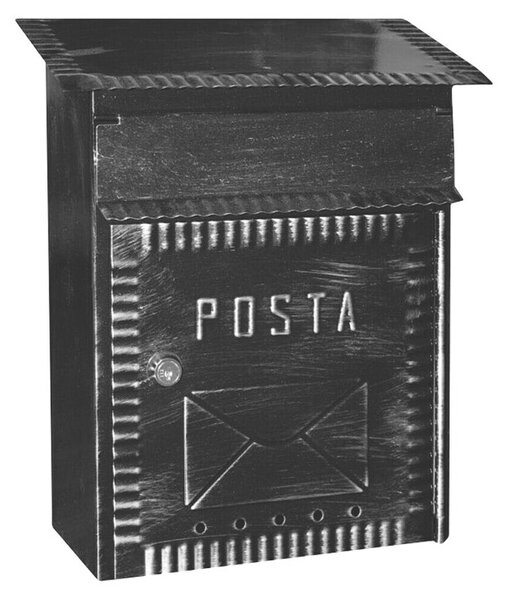 Prehodni poštni nabiralnik (Do x Š x V: 7 x 23 x 27 cm, Antracit, Jeklo)