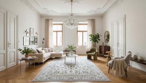 ORIENTALSKA PREPROGA Nain Tabas Creme 70/140 cm krem barve