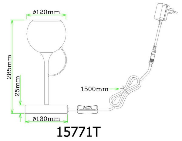 NAMIZNA LED-SVETILKA DONOVAN 13/28,5 cm