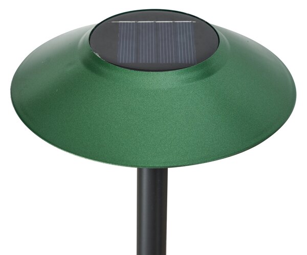 Komplet 4 zelenih reflektorjev z LED IP44 Solar - Mushroom