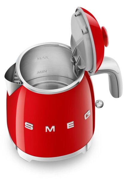 Rdeč grelnik vode iz nerjavečega jekla 800 ml Retro Style – SMEG