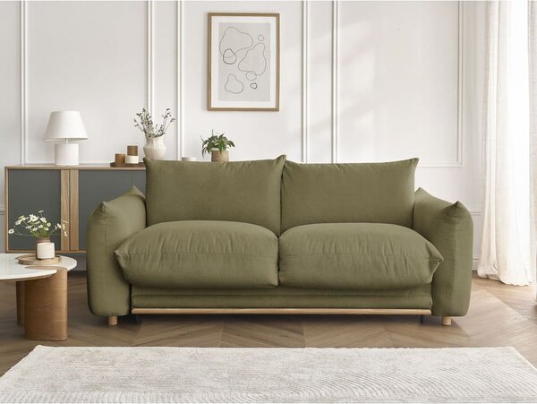 Zelena raztegljiva sedežna garnitura 234 cm Ernest – Bobochic Paris