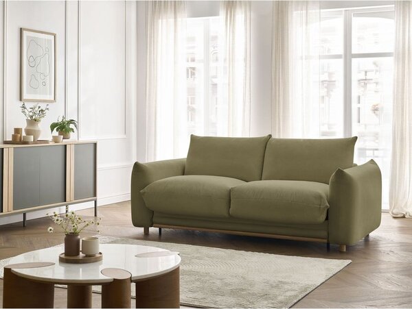 Zelena raztegljiva sedežna garnitura 234 cm Ernest – Bobochic Paris