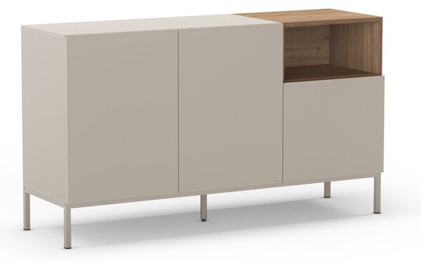 Kremno bela komoda 140x80 cm Cailin – Marckeric