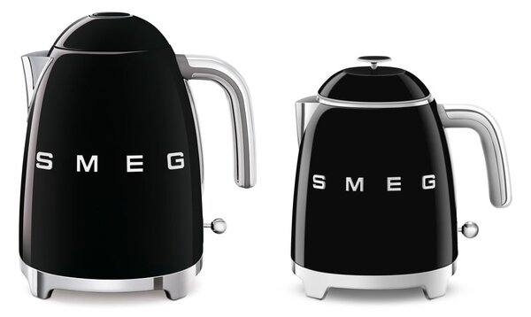 Črn grelnik vode iz nerjavečega jekla 800 ml Retro Style – SMEG