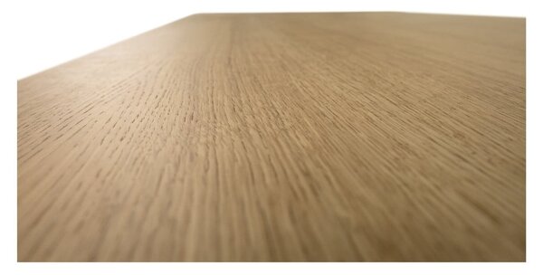 Raztegljiva jedilna miza z dodatno ploščo v hrastovem dekorju 90x180 cm Curved – Woodman