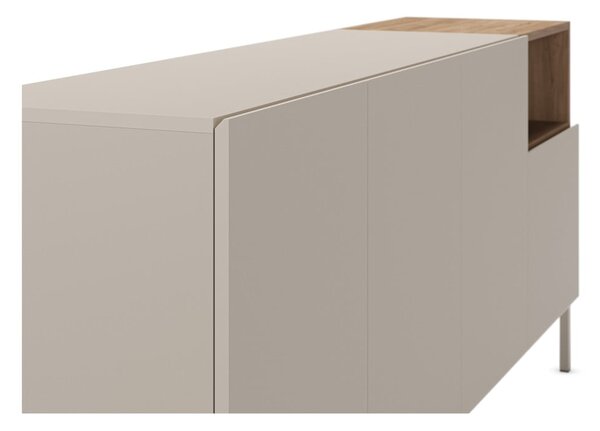 Kremno bela komoda 180x80 cm Cailin – Marckeric