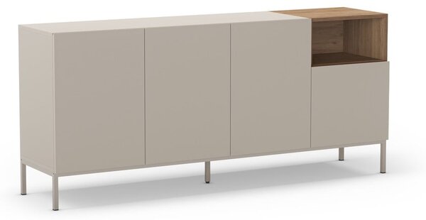 Kremno bela komoda 180x80 cm Cailin – Marckeric