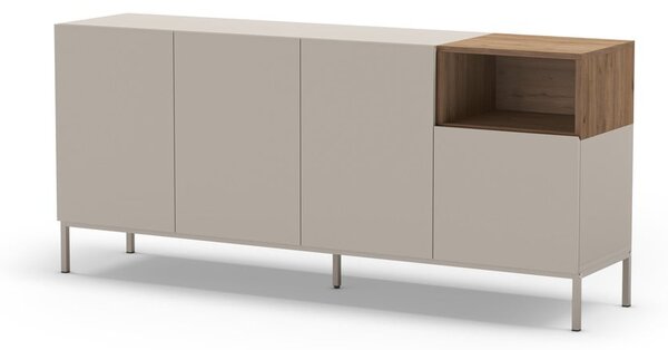 Kremno bela komoda 180x80 cm Cailin – Marckeric