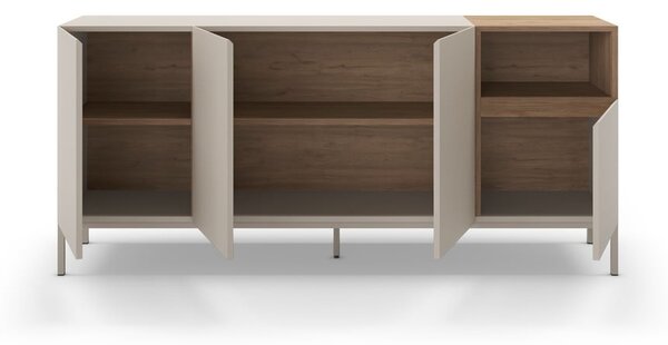 Kremno bela komoda 180x80 cm Cailin – Marckeric