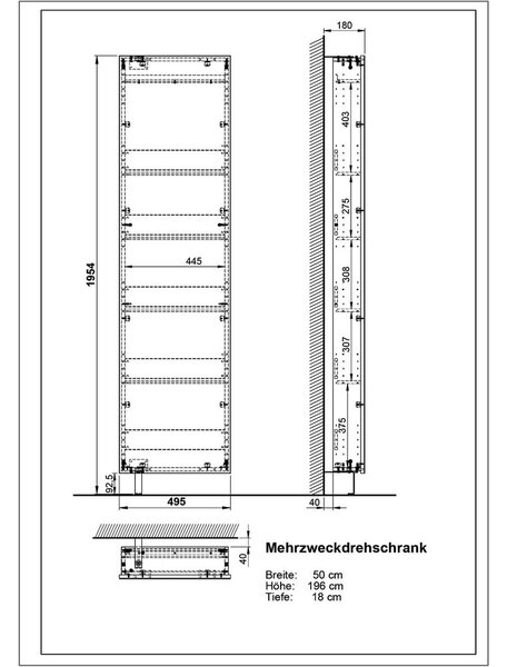 Komplet za predsobo v hrastovem dekorju - Germania