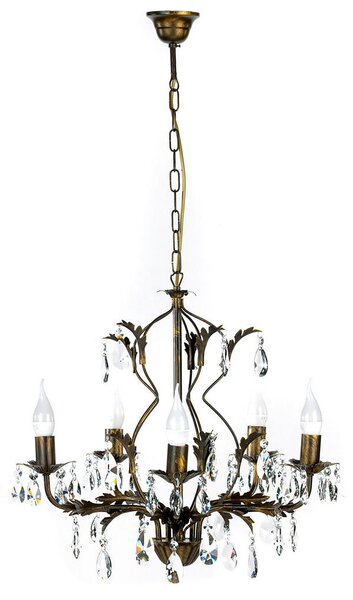 KRISTALNA VISEČA SVETILKA 53/100 cm E14