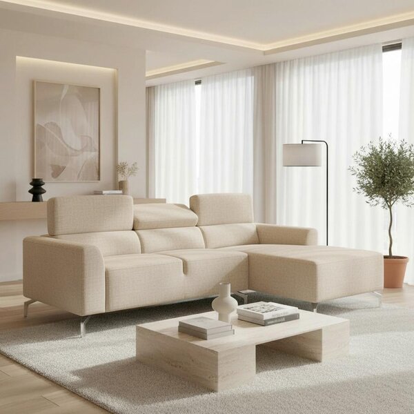 Bessagi Home Sedežna Garnitura Fibu, Bež