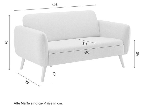 Bessagi Home Dvosed Pia, Temno Siv