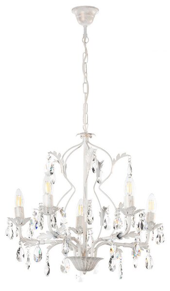 KRISTALNA VISEČA SVETILKA Ivory 53/100 cm E14
