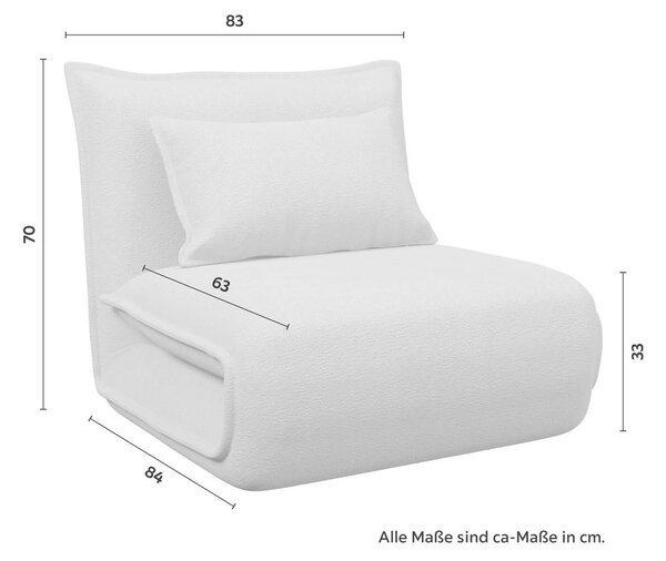 Bessagi Home Fotelj S Funkcijo Ležišča Macy, Bež