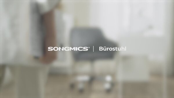Pisarniški stol, računalniški stol z nastavljivo višino, siva | SONGMICS