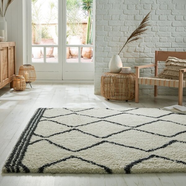 Bela preproga 80x150 cm Riad Berber – Flair Rugs