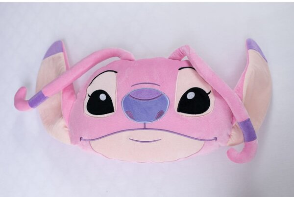 Otroška blazina iz flisa 41x32 cm Lilo and Stitch "Angel Pink" – Jerry Fabrics