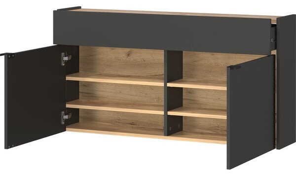 Antracitno siva omarica 110x57x22 cm Ameca – Germania