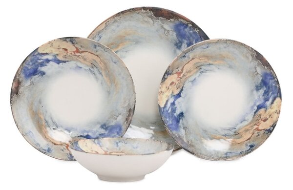 Jedilni set iz porcelana 24 kos Abstract - Güral Porselen