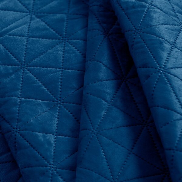 Modro posteljno pregrinjalo AmeliaHome Laila Royal, 220 x 240 cm