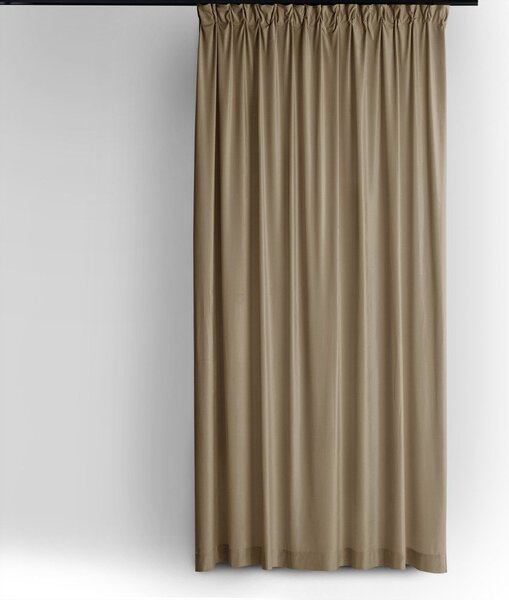 Bež žametna zavesa za delno zatemnitev 140x250 cm Velto – Filumi
