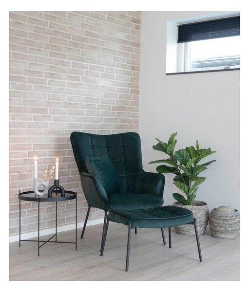 Zelen žameten fotelj Glasgow – Bonami Essentials