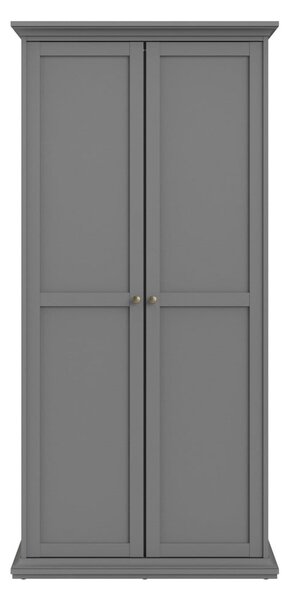 Siva garderobna omara 96x201 cm Paris – Tvilum