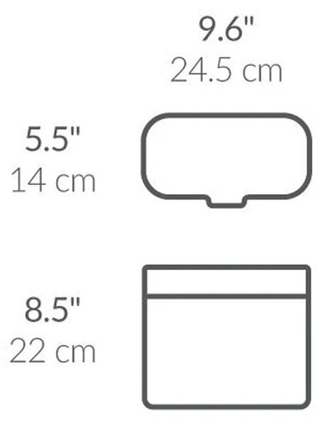 Koš za biološke odpadke v mat zlati barvi 4 l – simplehuman