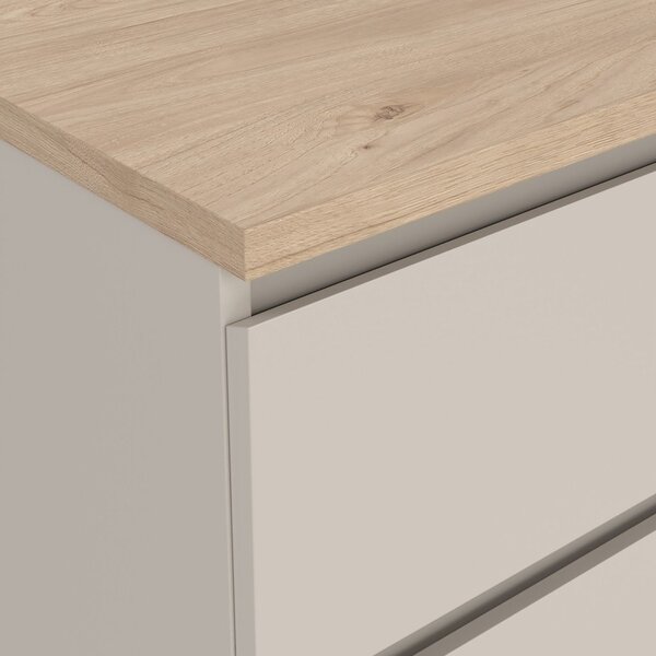 Kremno bela komoda 77x76x50 cm Naia – Tvilum