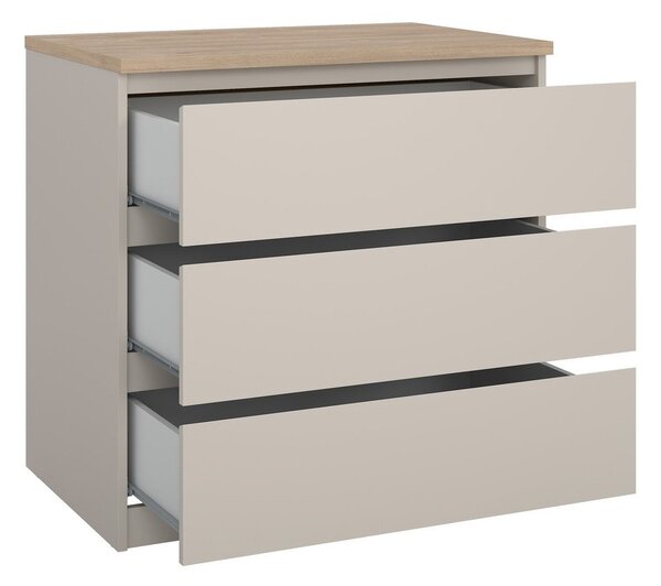 Kremno bela komoda 77x76x50 cm Naia – Tvilum