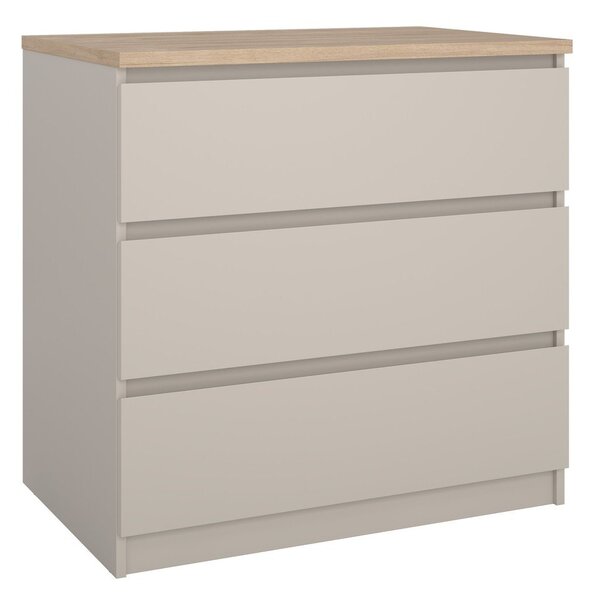 Kremno bela komoda 77x76x50 cm Naia – Tvilum