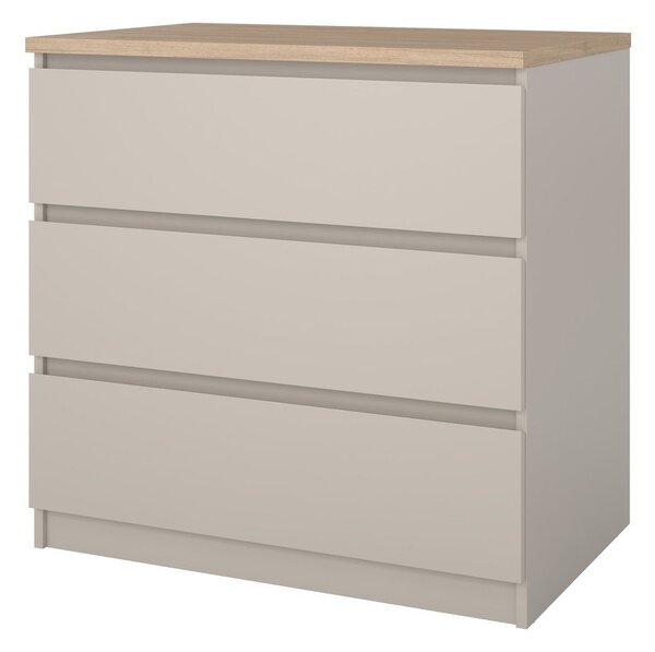 Kremno bela komoda 77x76x50 cm Naia – Tvilum