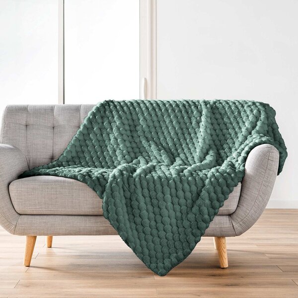 Zelena odeja iz mikropliša 220x240 cm Frosty – douceur d'intérieur