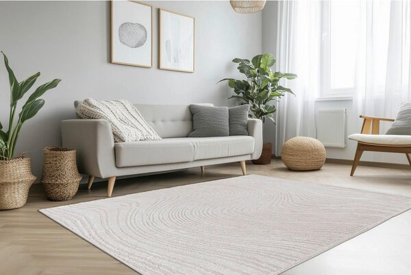 RAVNO TKANA PREPROGA 120/170 cm tkano srebrne barve